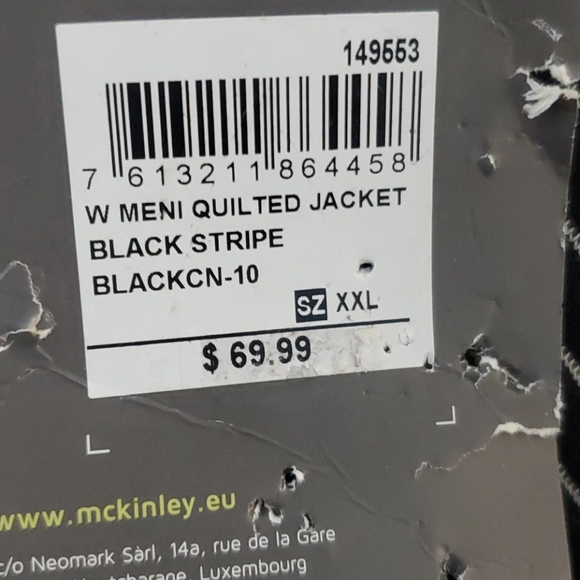 McKinley quilted zip up pin stripe xxl - Picture 2 of 5